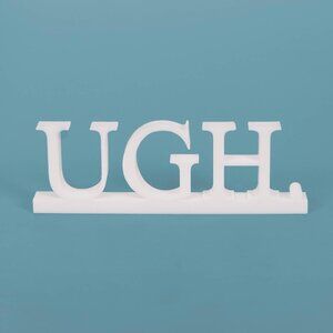 UGH Desk Sign Office Decor Work From Home Express Yourself Coworker Gift